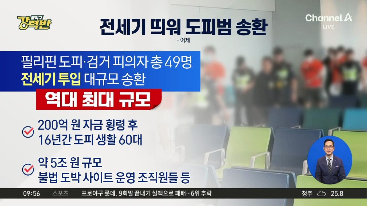[돌직구 강력반]역대 최대 규모 ‘도피범 송환’