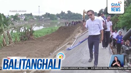 Flood control project sa Brgy. Sipat na idineklarang tapos na, ininspeksyon ng DPWH; hinahabol ang pagpapagawa | Balitanghali