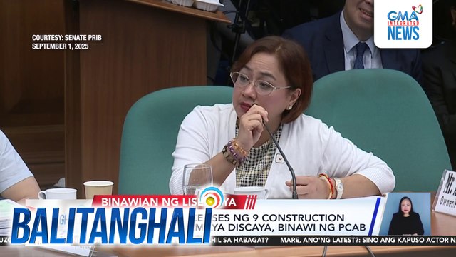 Contractors' licenses ng 9 construction companies ng pamilya Discaya, binawi ng PCAB | Balitanghali