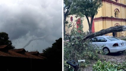 Chiapas: Dos tornados sorprenden a San Cristóbal y techos vuelan por la ciudad