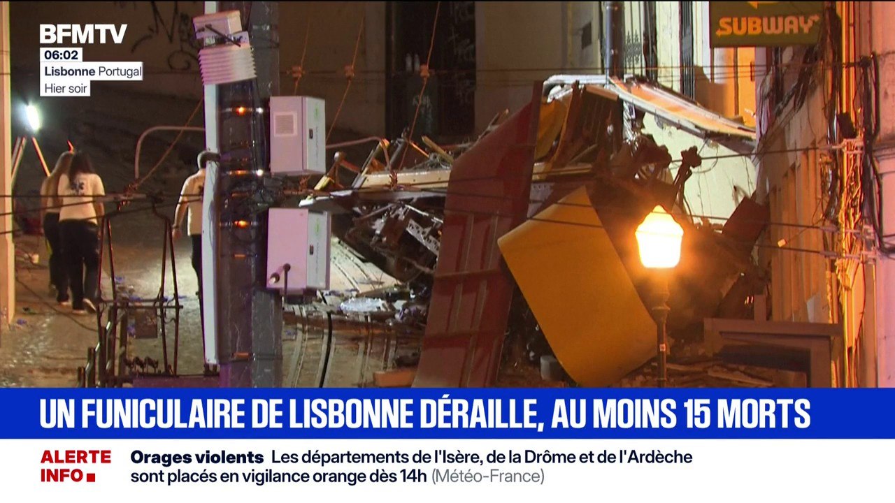 Une "tragédie sans précédent": ce que l'on sait du déraillement du funiculaire à Lisbonne, au Portugal