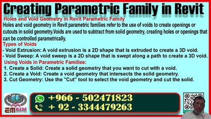 Revit Void Modeling Creating Holes and Openings ریویٹ میں باطل جیومیٹری کا استعمال کرتے ہوئے سوراخ بنانا یا کھولناPart 05