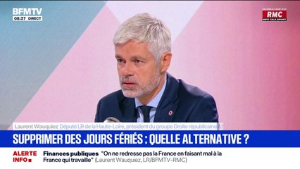 "Je voterai la confiance sans enthousiasme mais par esprit de responsabilité", annonce Laurent Wauquiez