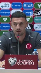 Merih Demiral, Gürcistan maçı öncesi düzenlenen basın toplantısında açıklamalarda bulundu