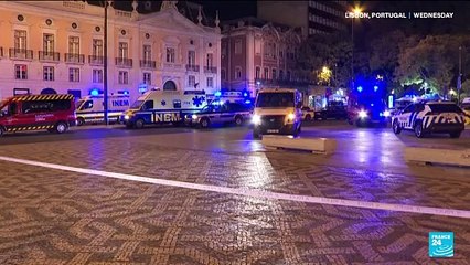 'Emergency crews worked to pull people from the toppled street car'