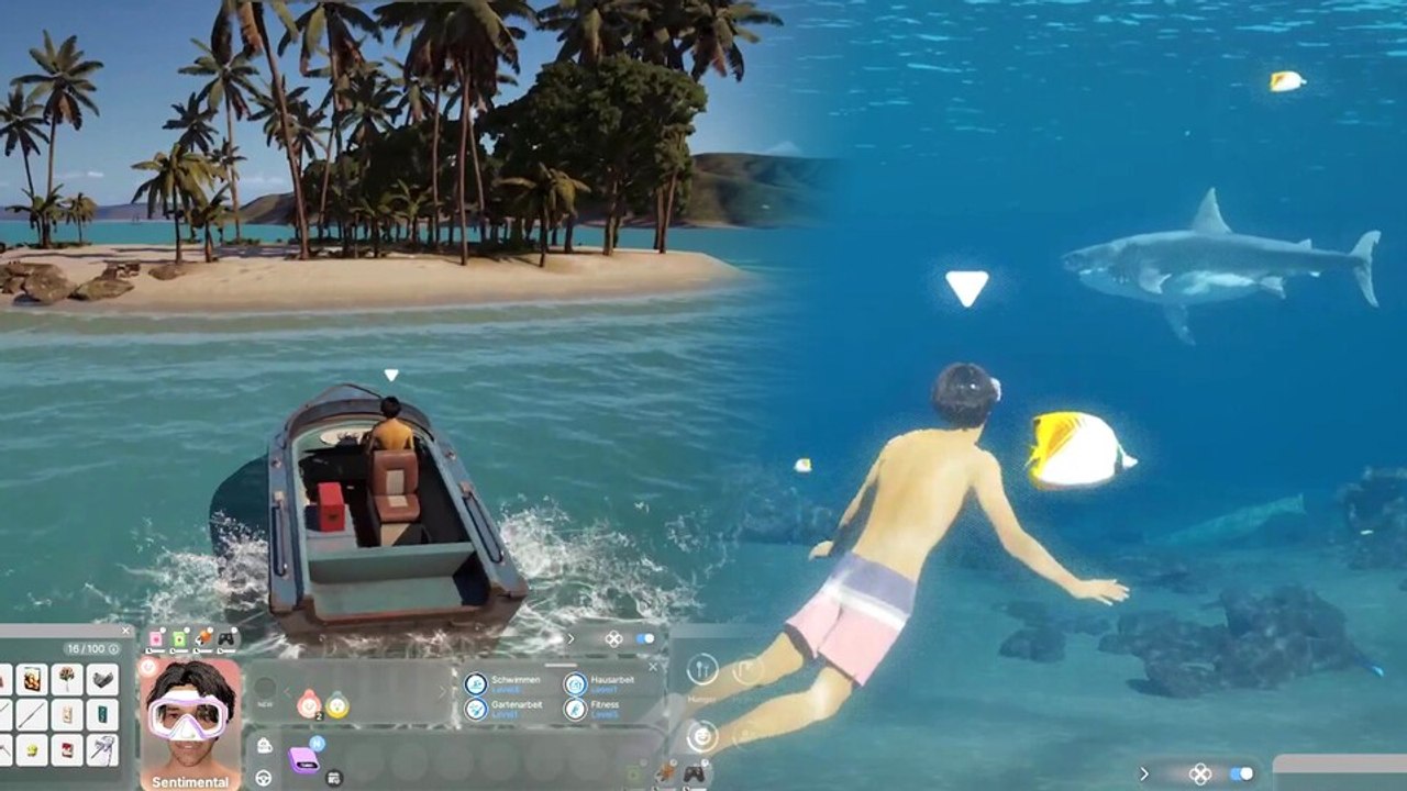 Inzoi Inselparadies: Wir düsen im neuen DLC durch die Wellen und treffen beim Tauchen sogar auf Haie