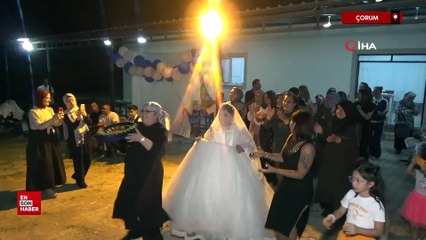 Çorum'da Down sendromlu Mesude'nin düğün hayali gerçek oldu