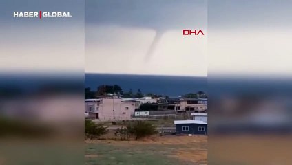 Hatay'da oluşan devasa hortum korku dolu anlar yaşattı
