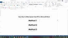 How to Write Square Feet (ft²) Symbol in MS Word | Easy Tutorial