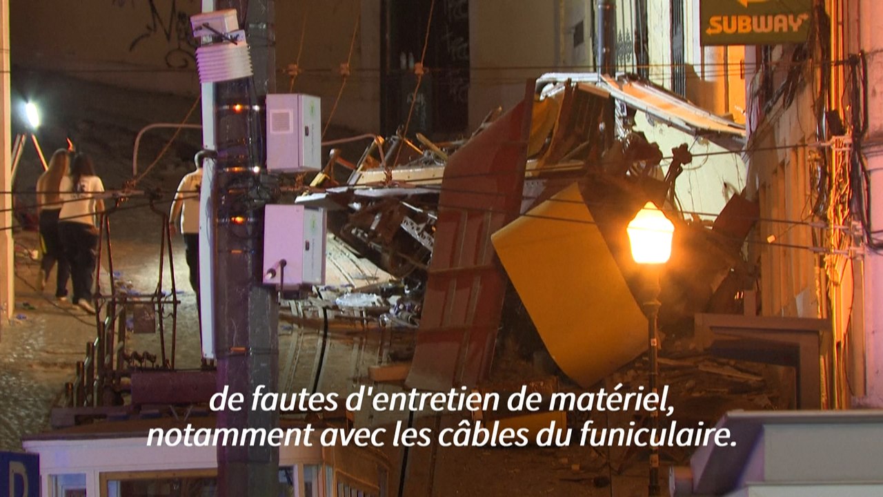 Au moins 15 morts dans le déraillement d'un funiculaire à Lisbonne