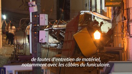 Au moins 15 morts dans le déraillement d'un funiculaire à Lisbonne