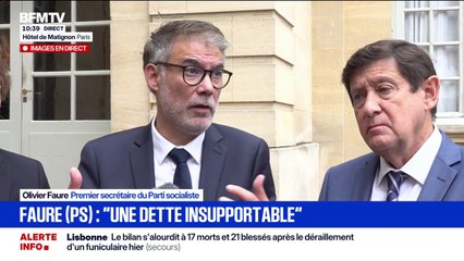 Budget: "Le plan qui a nous été proposé le 15 juillet plonge le pays dans la dépression et la récession", estime Olivier Faure