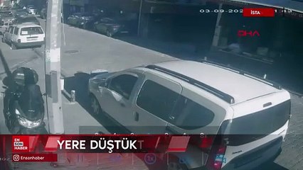 İstanbul'da kovaladığı çocuğa otomobil çarptı yere düşünce tekme ve yumrukla darbetti