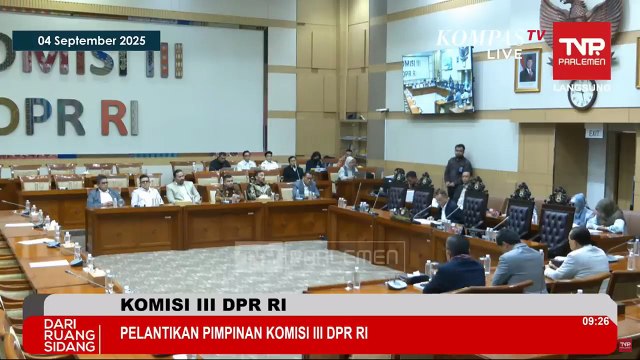 [FULL] Tok! Pengganti Ahmad Sahroni Dilantik, Rusdi Masse Jadi Wakil Ketua Komisi III DPR