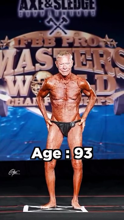 93 years old bodybuilder respect !! 🙏
