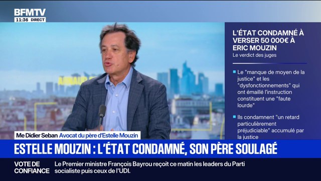 Condamnation de l'État pour faute lourde dans l'affaire Estelle Mouzin: C'était important pour le père de la fillette, explique son avocat