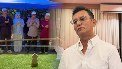 Riezman Khuzaimi menangis depan kubur Zara Qairina, meremang bulu roma