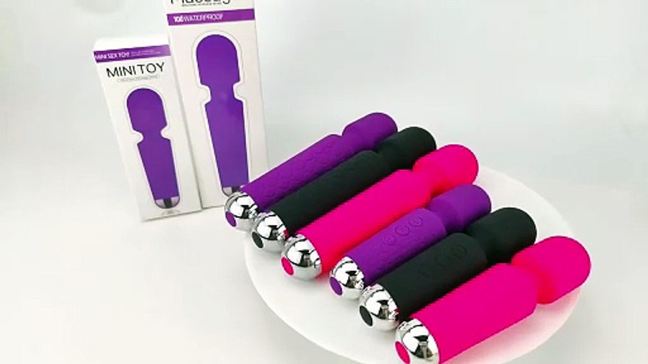 Powerful Vibration, Quiet & Waterproof Personal Mini Massager,20 Modes 8 Speeds Muscle Therapy Stick