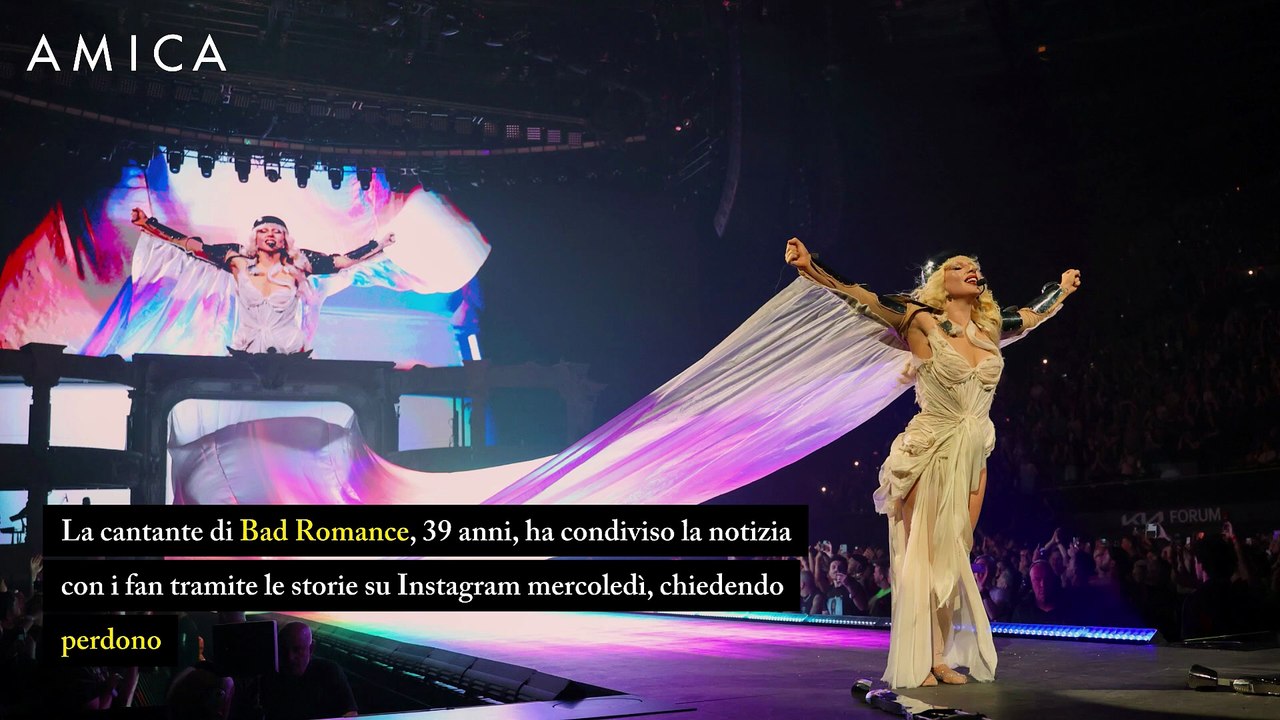 Lady Gaga ha un problema alle corde vocali: annullato il concerto di Miami