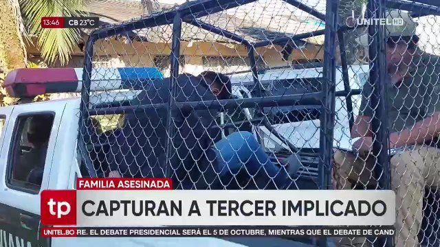 Aprehenden al tercer implicado en el asesinato de una familia en el trópico de Cochabamba