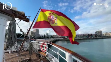 Leonor di Spagna si imbarca sulla nave scuola: la prima esercitazione è da brividi