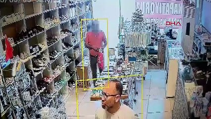 Kocaeli- Ayakkabı hırsızlığı güvenlik kamerasında