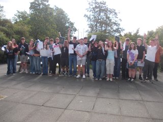 Students at Eggar's School in Holybourne open their GCSE results - 3