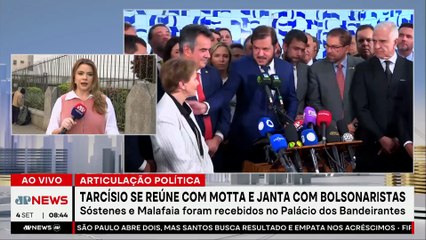 Tarcísio se encontra com líderes políticos para discutir PL da Anistia
