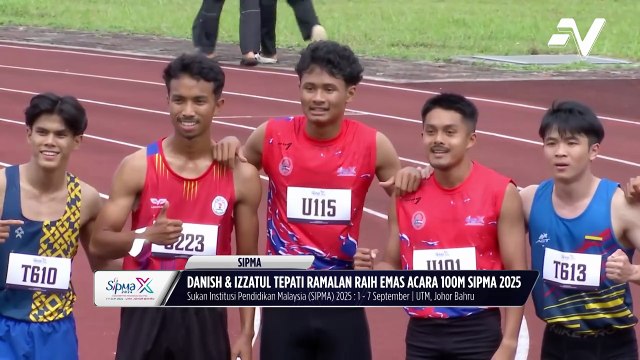 Danish Iftikhar dan Izzatul Musfirah tepati ramalan juara acara 100m lelaki dan wanita di SIPMA 2025