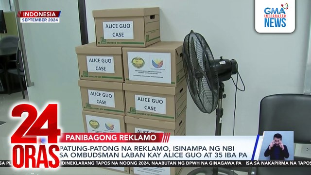 Patung-patong na reklamo, isinampa ng NBI sa Ombudsman laban kay Alice Guo at 35 iba pa | 24 Oras