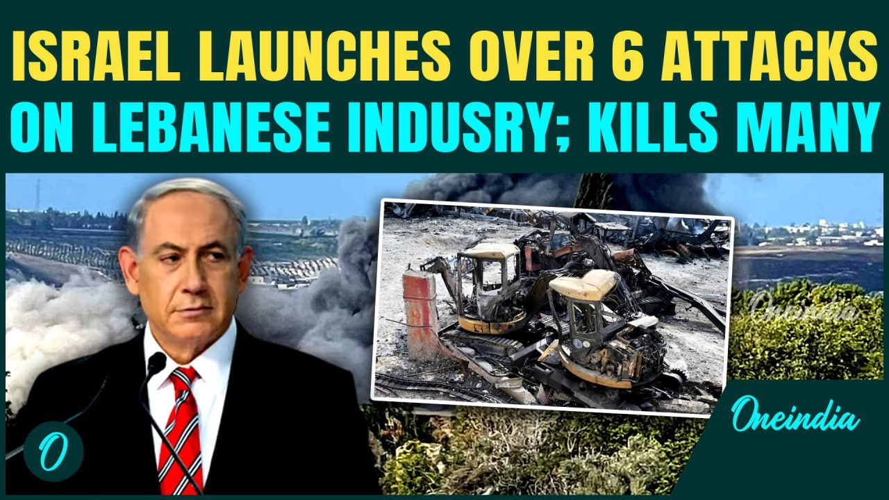 Israeli Strikes Rain Destruction over South Lebanon: Syrian Worker Killed, Industrial Sites Targeted