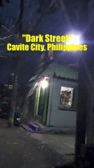 Dark Street in Cavite City, Cavite, Philippines