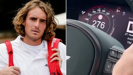 Stefanos Tsitsipas, follia in auto: guida a 276 km/h. La crisi del tennista greco