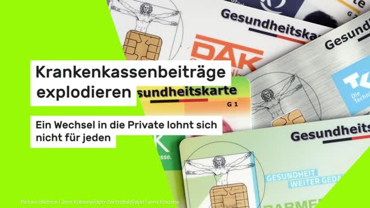 Krankenkassenbeiträge explodieren: Ein Wechsel in die Private lohnt sich nicht für jeden