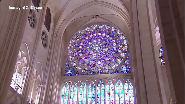 Notre-Dame, l'ultima visita del presidente Macron prima della riapertura