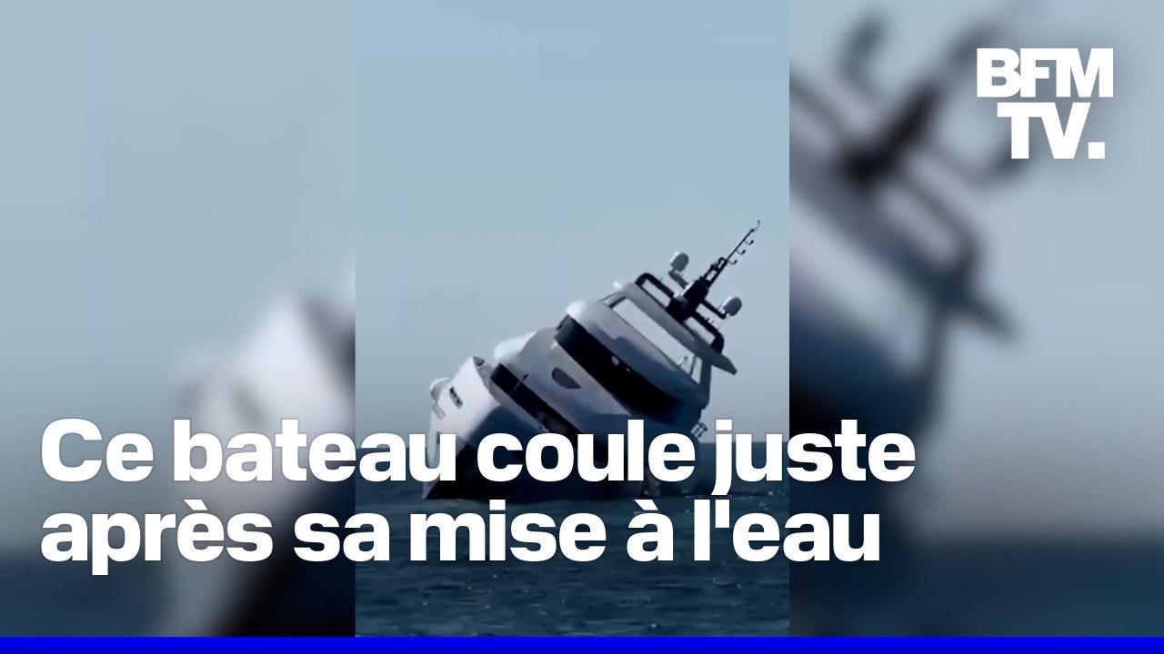 À peine sorti d'usine, ce yacht de 25 mètres coule 15 minutes après sa première mise à l'eau