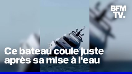 À peine sorti d'usine, ce yacht de 25 mètres coule 15 minutes après sa première mise à l'eau