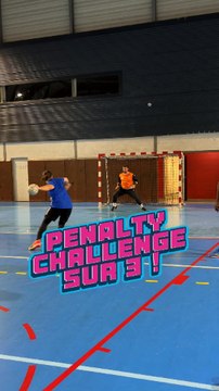 Penalty Challenge sur 3 ! 💥 #Handball #HandballPlayer #Hand #Challenge #Jeu