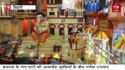 सिवनी में उतरे वाराणसी के गंगा घाट, मूषक पर सवार हो पहुंचे गणेश जी, चलाया सफाई अभियान