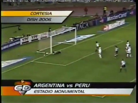 La Selección Argentina le ganaba 2 a 0 a Perú con Lionel Messi en cancha | 9 de octubre de 2005