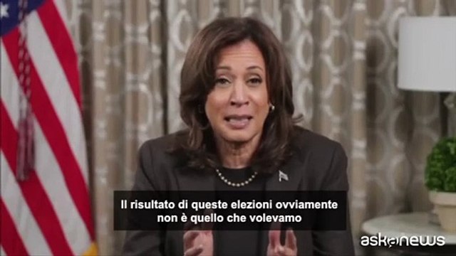 Il discorso di commiato di Kamala Harris ai sostenitori: «La lotta non è finita»