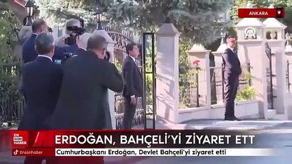 Cumhurbaşkanı Erdoğan, Devlet Bahçeli'yi ziyaret etti
