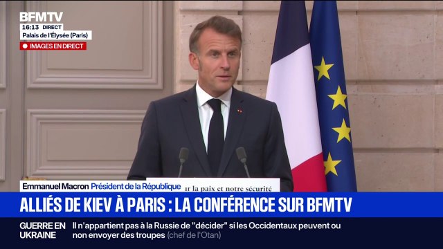 Guerre en Ukraine: Le camp de la paix est dans toutes les capitales européennes , indique Emmanuel Macron