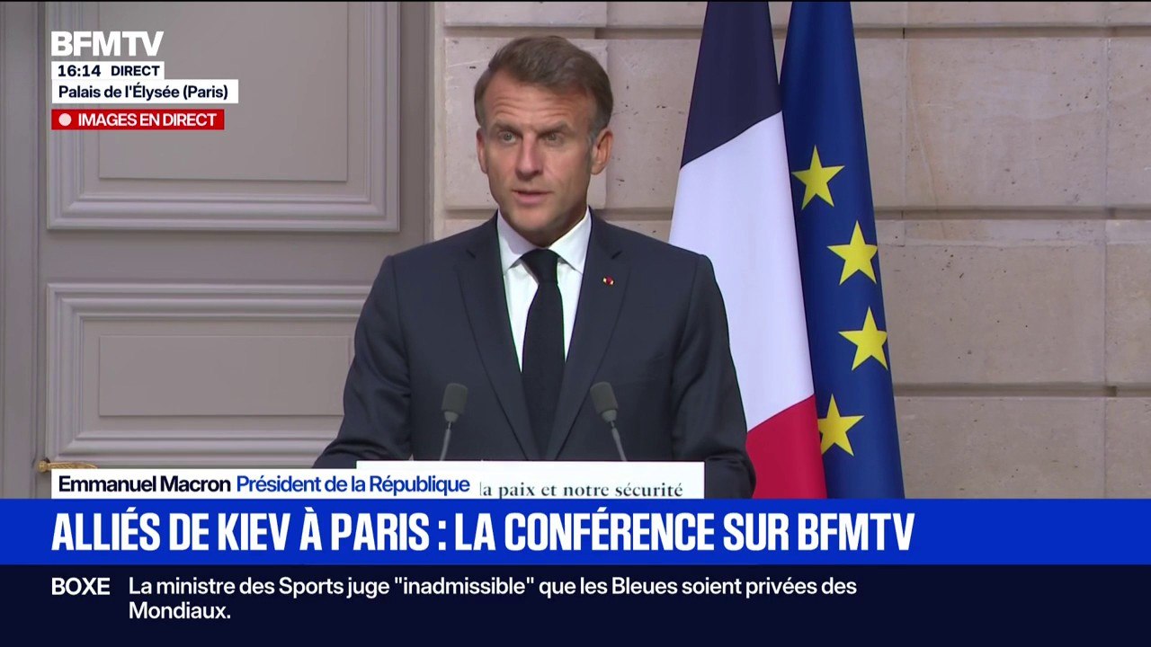 Guerre en Ukraine: "La Russie a perdu un million de soldats pour conquérir moins d'1% du territoire ukrainien", souligne Emmanuel Macron