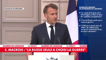 Emmanuel Macron : «La Russie a perdu plus d'un million de soldats pour 1% du territoire ukrainien»