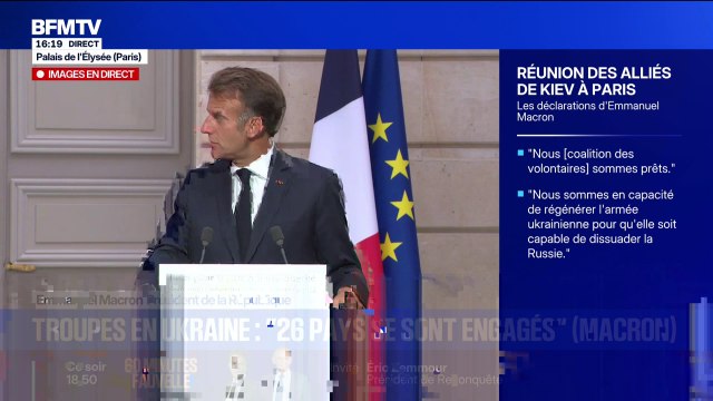 Guerre en Ukraine: 26 pays se sont engagés à déployer des troupes en Ukraine , indique Emmanuel Macron