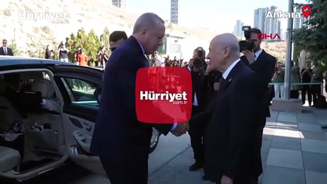 Cumhurbaşkanı Erdoğan, MHP Genel Başkanı Devlet Bahçeli’yi ziyaret etti
