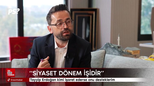 Süleyman Soylu: Tayyip Erdoğan kimi işaret ederse onu desteklerim
