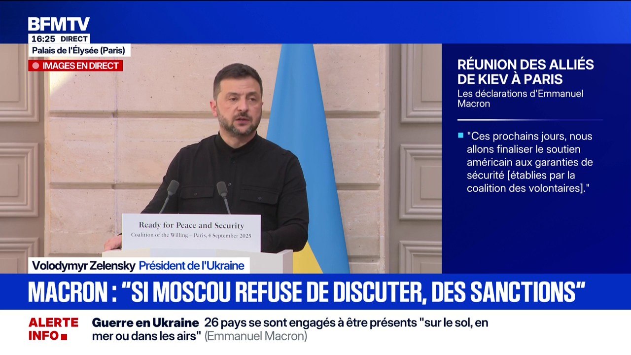 Guerre en Ukraine: "Nous travaillons de manière...