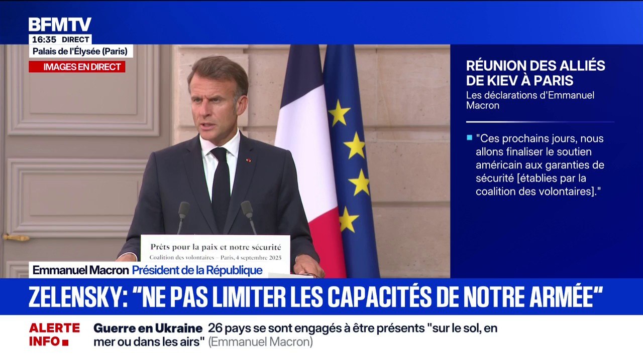 Guerre en Ukraine: "60% des armes utilisées par l'Ukraine sont produites dans le pays", explique Emmanuel Macron